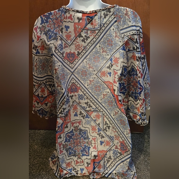 Style & Co BEAUTIFUL sheer layering tunic szM - Picture 7 of 7